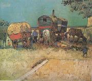 Vincent Van Gogh, Encampment of Gypsies with Caravans (nn04)